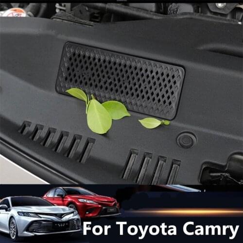 Car Engine Air Inlet Cover Protection ABS Plastic Motor Air Vent Intake Hood For Toyota Camry 2018 2019 2020 Car Accessories