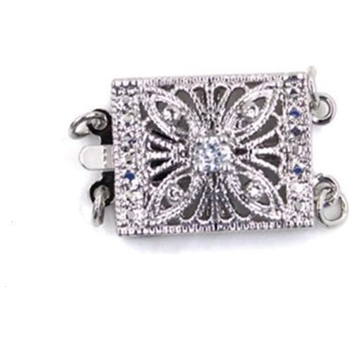 925 Silver Plating Clasp Accessories For DIY Making Clasps Hooks For Handmade Woman Pearls Necklace Bracelet Jewelry Accessories