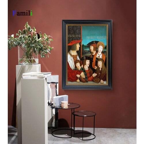 Retro European Style Famous Wall Paintings Reproductions By Classical Portrait Art Canvas Prints Home Décor-2