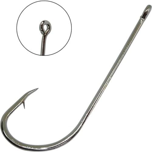 INFOF 100pcs Long Shank Beak Fishing Hook Octopus Rig Making Hooks Various Size 6 4 2 1 1/0 2/0 3/0 4/0 5/0 6/0 7/0 8/0 9/010/0