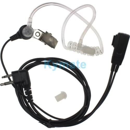 2 Pin Big MIC PTT Acoustic Tube Radio Earpiece Headset with For Moto CP040/CP100/GP2000 Walkie Talkie