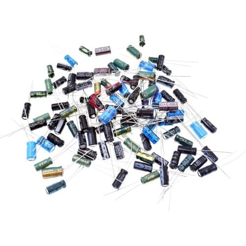 210Pcs 25 Values 0.1uF-220uF Aluminum Electrolytic Capacitor Condenser Assortment kit set pack