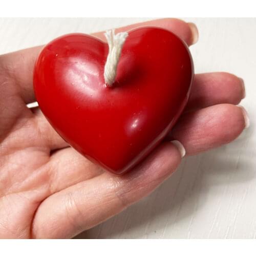 3D Heart Candle Mold Silicone Wax Mould Fragrance Candle Making Soap Chocolate Cake Decorating Aroma Plaster Resin Casting Molds