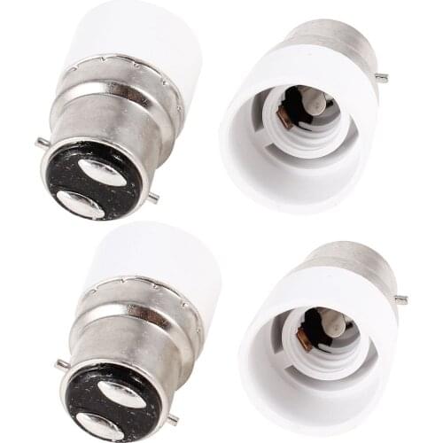 High Quality AC 220V B22 to E14 Base Socket Light Lamp Bulb Adapter Holder 4pcs