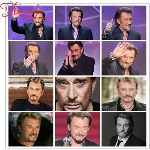 Johnny Hallyday Diamond Painting full Square&round 5d Diy Diamant Painting Pumpkin Dimond Embroidery Cat Witch Home Decor Gift
