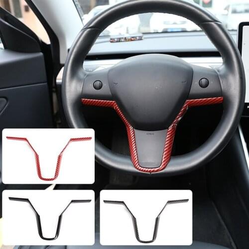 Car Steering Wheel Sequin Steering Wheel Decoration Cover Sticker for Tesla Model 3 Car Accessories