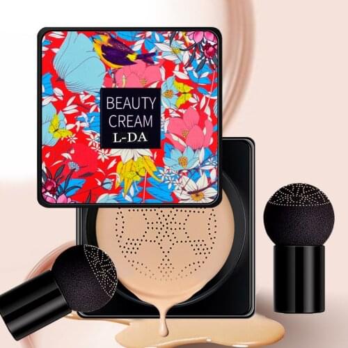 Air Cushion CC&BB Cream Mushroom Head Moisturizing Foundation Brightening Makeup Ivory White/Natural Color TSLM1