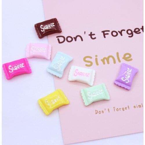 10pcs Resin Candy Charms Mini Sweet Candy Sweet Resin Candy Accessories Beads For DIY