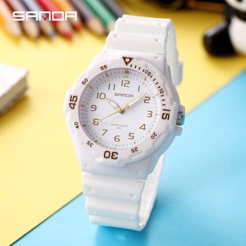 BASID Womens Watches Waterproof Simple Casual Sports Watch Fitness Clocks For Gift Girls Female Ladies Back Light Kids Children