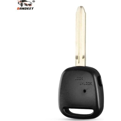 Dandkey 10pcs Replacement Remote Key Shell Case Blade For Toyota Carina Estima Harrier Previa Corolla Celica Fob 1 Buttons Cover