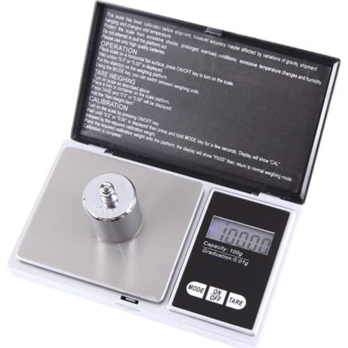 Digital Scale Electronic Jewelry Silver Color Gram Weight Scale 0.01g