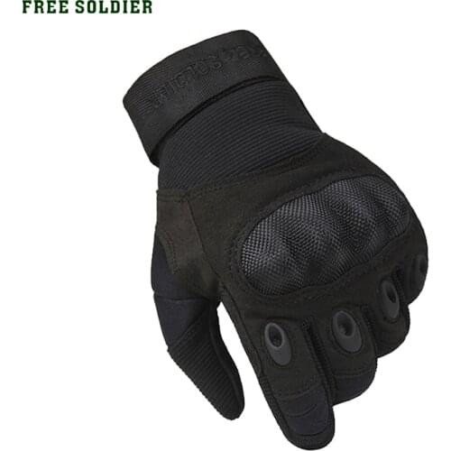 FREE SOLDIER Outdoor Sports Tactical Gloves, Climbing Gloves Mens Full Gloves For Hiking Cycling Training