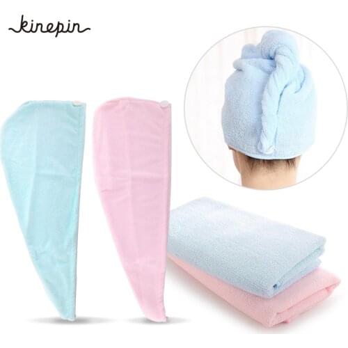 High-quality Lady Turban microfiber fabric thickening dry hair hat super absorbent quick-drying hair Shower cap Bath towel