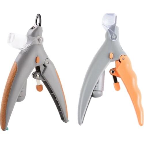 Pet Nail Clipper Scissors Pet Dog Cat Nail Toe Claw Clippers Scissor Led Light Trimmer For Animals Professional Pet Supplie