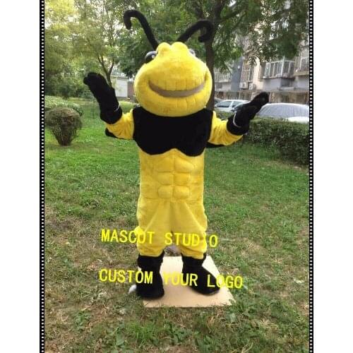 Halloween Costume Bee Mascot Costume Hornet Furry Fursuit Cosplay Game Dress-up Outfit for Halloween Fancy Party Adult Size