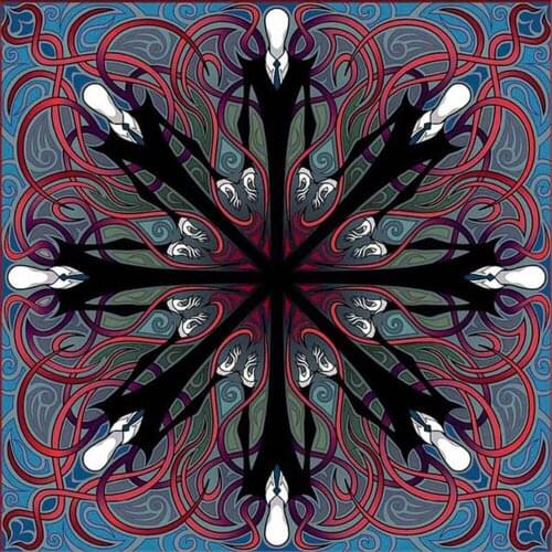 Mandala Flower DIY Cross Stitch 11CT Embroidery Kits Needlework Craft Set Printed Canvas Cotton Thread Home Decoration Room