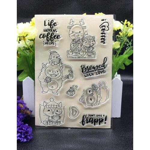 Deer stamp Clear Stamp for Scrapbooking Transparent Silicone Rubber DIY Photo Album Decor A323