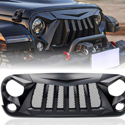 LANTSUN J380 ABS Front Grille for Jeep for Wrangler JK 2007-2017