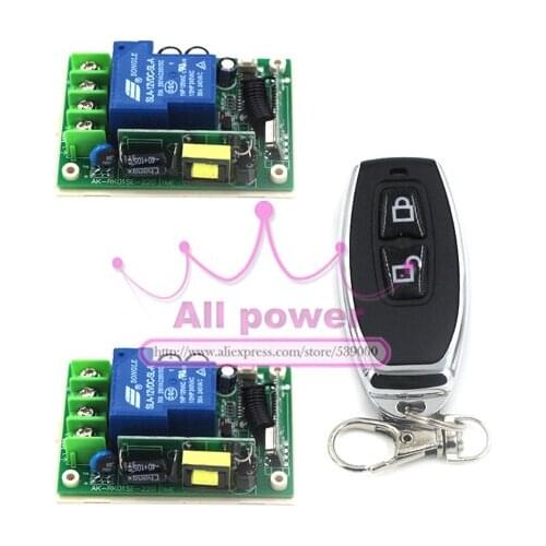 AC 85-250V Wide Voltage Remote Control Switch for Motorcycle, 433MHz Controller for Electric Recliner / GSM Power Socket