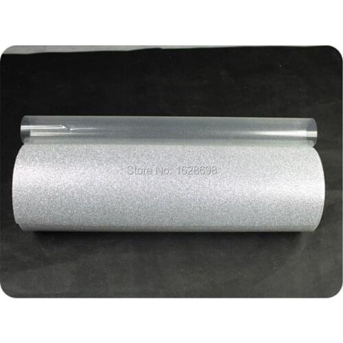 CDG-01 Silver color good quality popular Glitter Transfer Film Vinyl South Korea for T-shirt size 50*2500cm