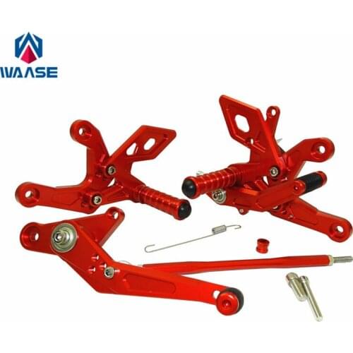 Waase Adjustable Rider Rear Set Rearsets Footrest Foot Rest Pegs For Honda CB400F CBR400R 2013 2014 2015 2016 2017