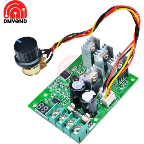 DC 6-60V 30A PWM Motor Speed Controller LED Digital Display Dimmer Module LED Fan Control Adjustable Voltage Regulator 12V 24V