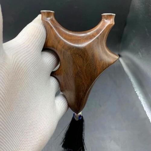 Left/right hand Mini Slingshot Wooden Slingshot Competitive Slingshot Flat Rubber Band Outdoor Sports Hunting Shooting