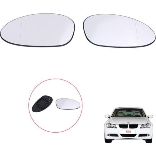 Heated Wing Rearview Mirror Glass Lens For BMW E82 E88 1 Series Coupe Cabriolet E90 E91 3 Series Sedan Wagon WISENGEAR