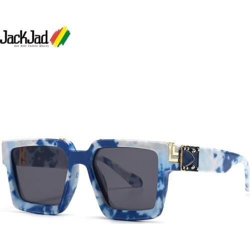 JackJad Fashion Cool Unique Blue Sky White Cloud Style Sunglasses Millionaires Vintage Brand Design Sun Glasses Oculos De Sol