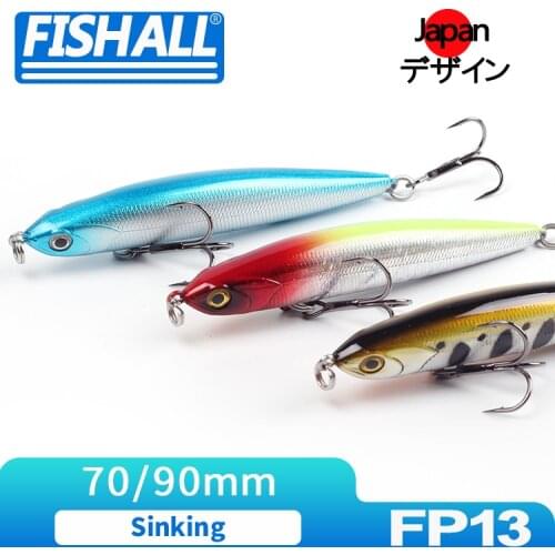 Wave Walker Sinking Pencil Lure 70mm 7.8g 90mm 15.8g Action Hard Plastic Wobbler Bait For Bass Pike Trout