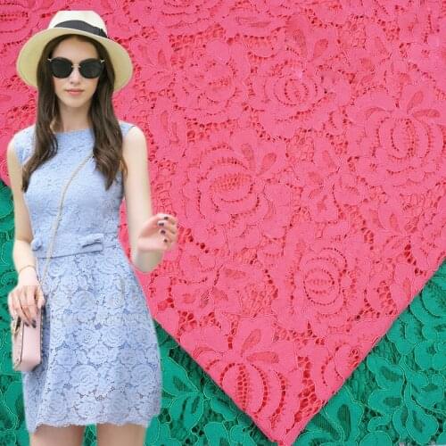 High quality water soluble non elastic african cord lace fabric,African guipure lace for dress sewing Options Wedding Dress Gown