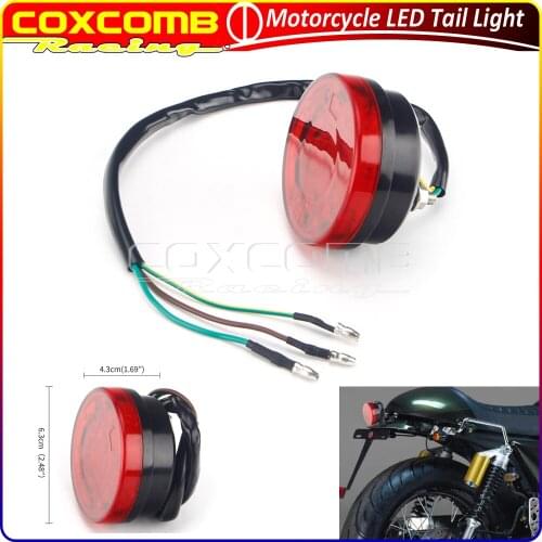 Motorcycle 12V 1.8W 0.15W LEDs Red Brake Stop Rear Tail Lamp Taillight For All Honda Kawasaki Suzuki Cruiser Chopper Dirt Bikes