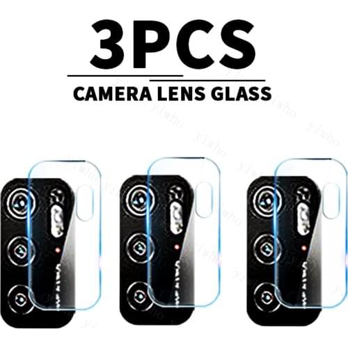 3PCS Protective Glass for Xiaomi poco m3 pro m 3 Camera screen Protectors for Pocophone pocco poko poxo pocom3 m3pro 5G Film