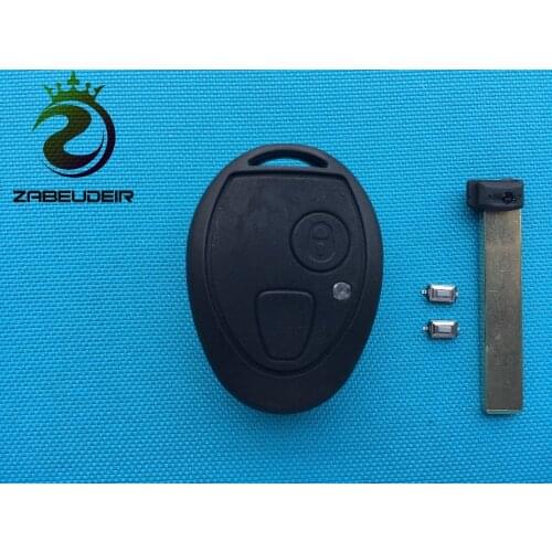1Pc Of New 2 Buttons Remote Key Shell For DISCOVERY 2 TD4 TD5 ROVERY 75 ZT Fob Case VALEO Blade Uncut With 2Pcs Micro Switch Car