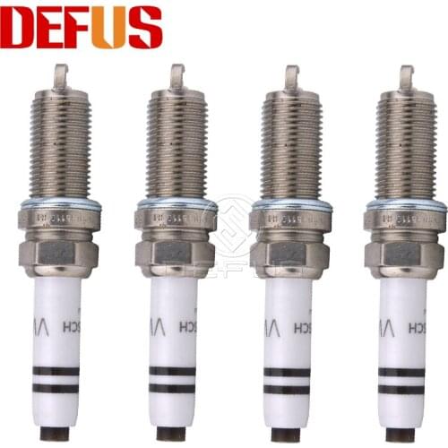 4PCS New Spark Plug 06K905611C For Audi A3 A6 TT Quattro S3 2015-2016 1.8L 2.0L Car Power Plugs Nozzle Spark 0241245673 OEM