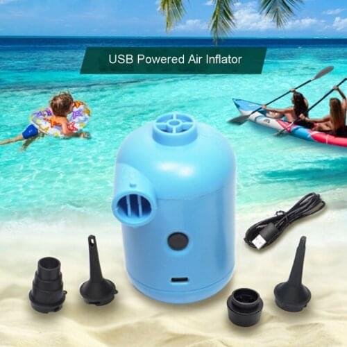 5V 2A USB Powered Air Inflator Pump Air Filling Compressor With Nozzles for Balloon Swimming lifebuoy Inflatable Toy