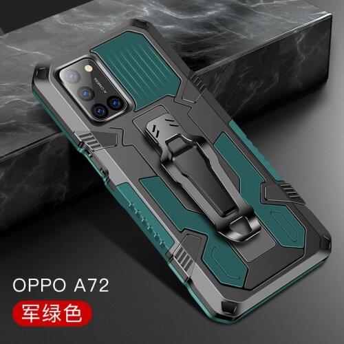 Armor Case For OPPO A72 A52 A92 Case Shockproof Belt Clip Holster Phone Cover For OPPO A52 A72 A92 Funda A 52 72 92 6.5 in Capa