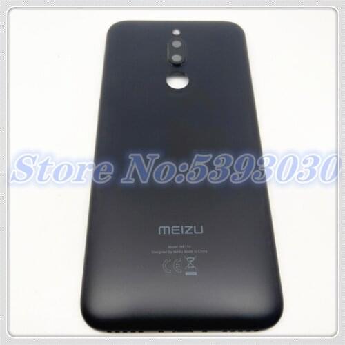 New For Meizu M6T Back Battery Cover Case Plastic Housing Rear cover+Glass Lens+Flash for Meizu Meilan 6T Battery Cover