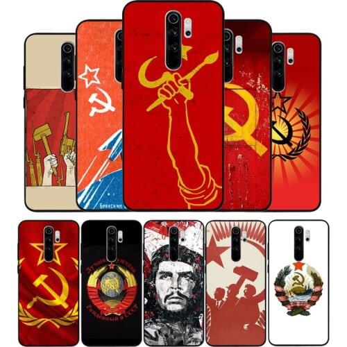 Soviet Union USSR Grunge Flag Phone Cover For Xiaomi Redmi note 9S 8T 7 6 5 4 Pro for redmi 4A 4X 5 Plus Soft Case Fundas