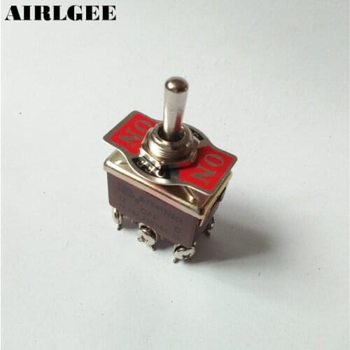 DPDT 3 Position On-OFF-On Toggle Switch 6 Screw Terminals AC 15A/250V 20A/125V