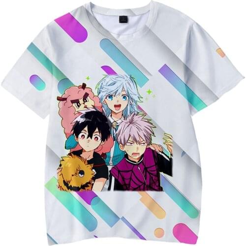 Kemono Jihen T Shirt Kids Boy Girl Manga Top Men Women Summer Round Collar Short Sleeve Tops Child Cosplay Comic T-shirt