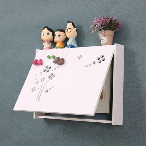 Electric Meter Box Wall Ornament Punch-free Meter Box Decoration Nordic Style Hollow Frame Cover Home Distribution Box Occlusion