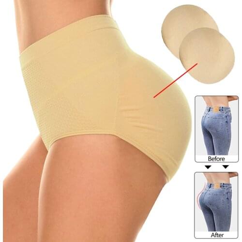 Womens Butt Lifter Shapewear Padded Panties High Waist Seamless Hip Enhancer Body Shaper Boyshort Underwear