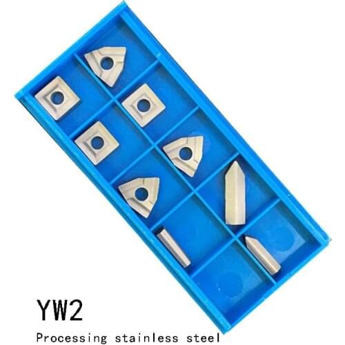 Blades for 12MM 9pcs Lathe Turning Tool Holder Indexable Carbide turning tools , For Mini Lathe Titanium coated blade Optional