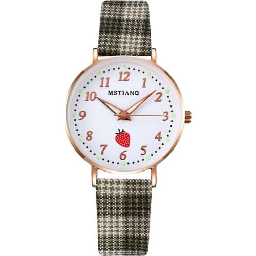 2021 New Women Watches Simple Vintage Small Watch Leather Strap Casual Sports Wrist Clock Dress Womens watches Reloj mujer