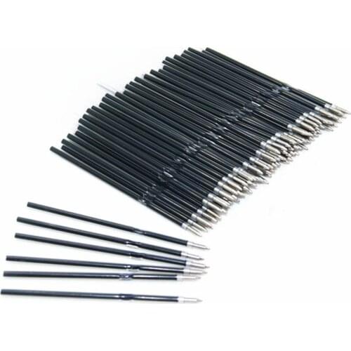 100Pcs/Set 0.7mm Blue Ink Office Gel Pen Refill Writing Rod Gift Ballpoint Refill Writing Pen School Tool Stationery Practi K5N3