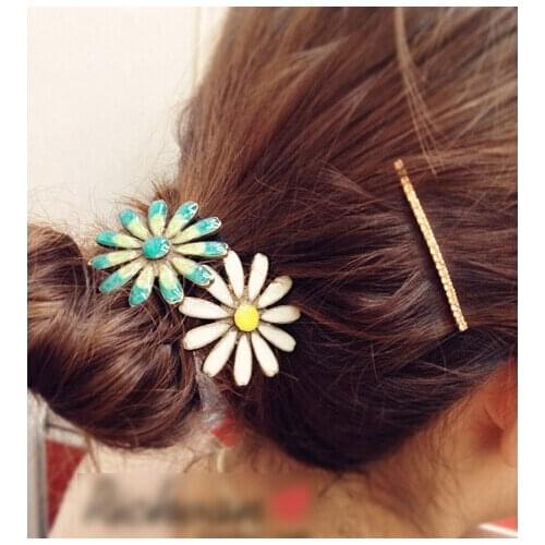 Wholesale hot 2021 retail charming fashion sunflower daisy romantic Elastic headband hari accessories for adult