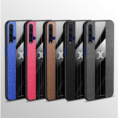 Origina Luxury Cloth Back Cover for Huawei Nova 5 5T T 5i I Pro 5Z Z Nova5T 5Pro Global with Magnetic Finger Ring Stand Case Bag