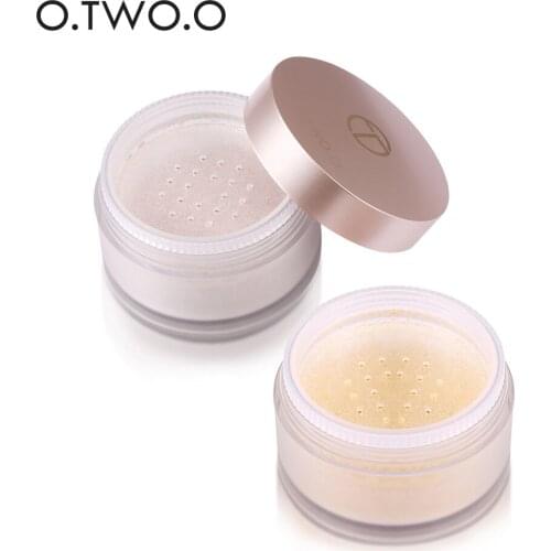 O.TWO.O Smooth Loose Powder Matte Makeup Transparent Finishing Powder Waterproof For Face Finish Setting With Cosmetic Puff