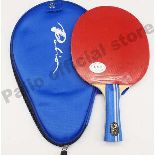 Palio official two stars finished racket pimples in for both rubber fast attack with loop ping pong game racquet game
